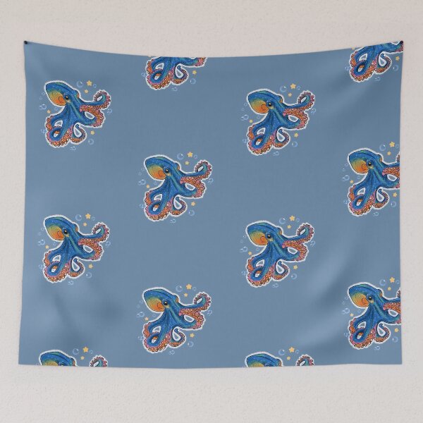 Item preview, Lovely blue octopus designed and sold by annx-arsr.