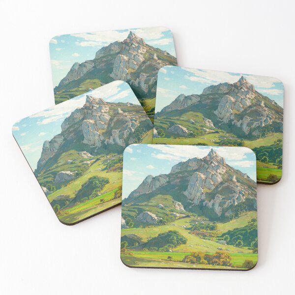 Item preview, Vibrant Mountain Painting  designed and sold by Aesthetic Archive.
