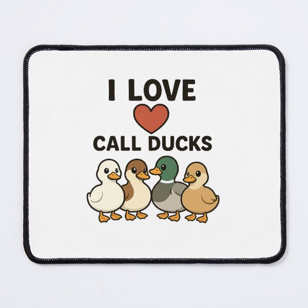 Item preview, I Love Call Ducks — Colourful Duck Quartet designed and sold by Digital-Chicken.