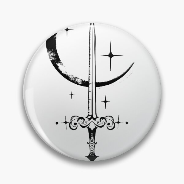 Item preview, Lilith symbol concept tattoo black ink art designed and sold by makiangelo2.