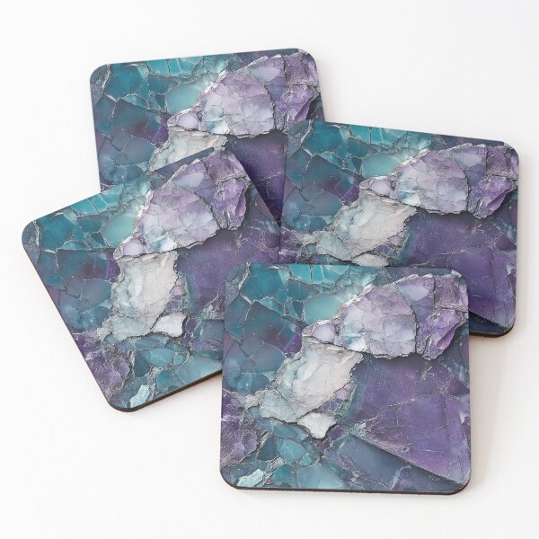 Item preview, Purple and Aqua Mineral Texture designed and sold by DigitaICraft.
