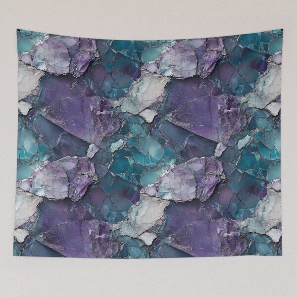 Item preview, Purple and Aqua Mineral Texture designed and sold by DigitaICraft.