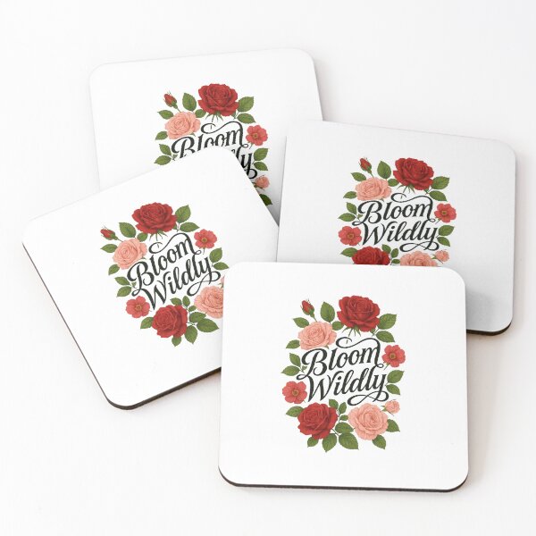 Item preview, Bloom Wildly – Elegant Floral Typography Design with Realistic Roses designed and sold by iamsouking.