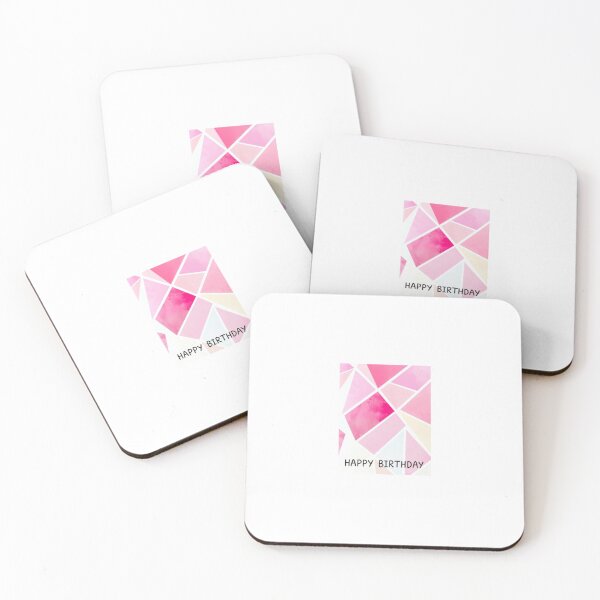 Item preview, Pink Birthday simple minimalist abstract geometric designed and sold by CheeseBlueprint.