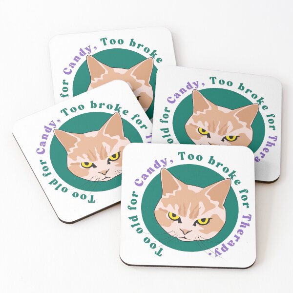 Item preview, Moody Halloween Cat Quote designed and sold by TheCandorSoul.