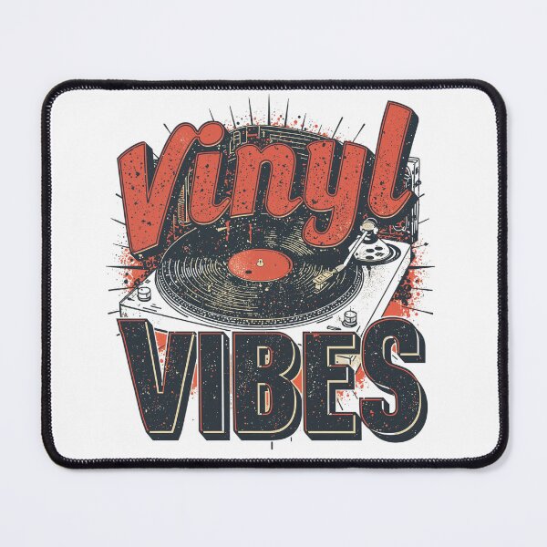 Item preview, Vinyl Vibes – Retro Record Player Turntable Design designed and sold by Pogglecards.