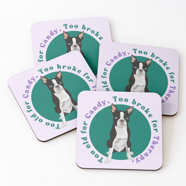 Item preview, Funny Halloween Moody Dog sign designed and sold by TheCandorSoul.