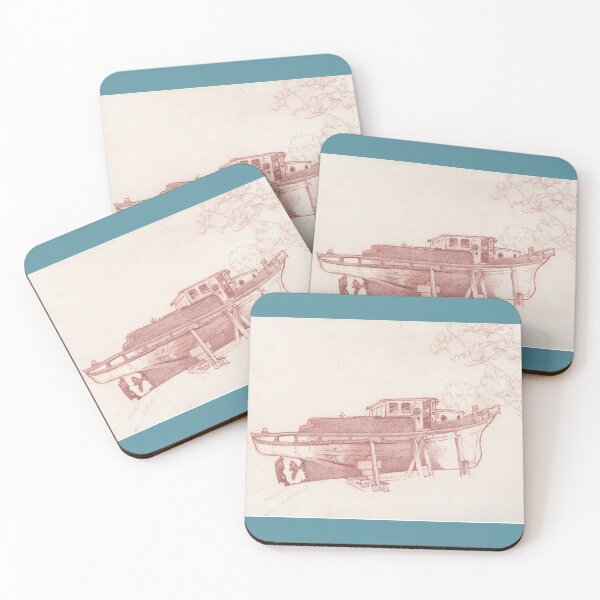 Item preview, Old Wooden Boat Sketch designed and sold by AlexQuigley.