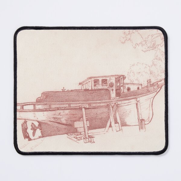 Item preview, Old Wooden Boat Sketch designed and sold by AlexQuigley.