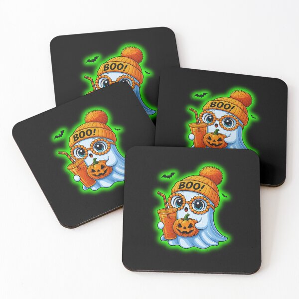 Item preview, Halloween Cute Ghost Boba Drink  designed and sold by WoodburyLake.