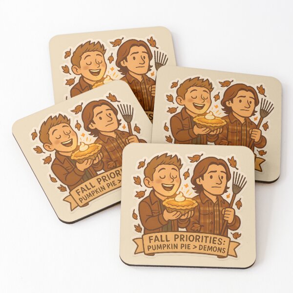 Item preview, Supernatural Fall Priorities – Pumpkin Pie Over Demons Sticker designed and sold by MAVNALE.