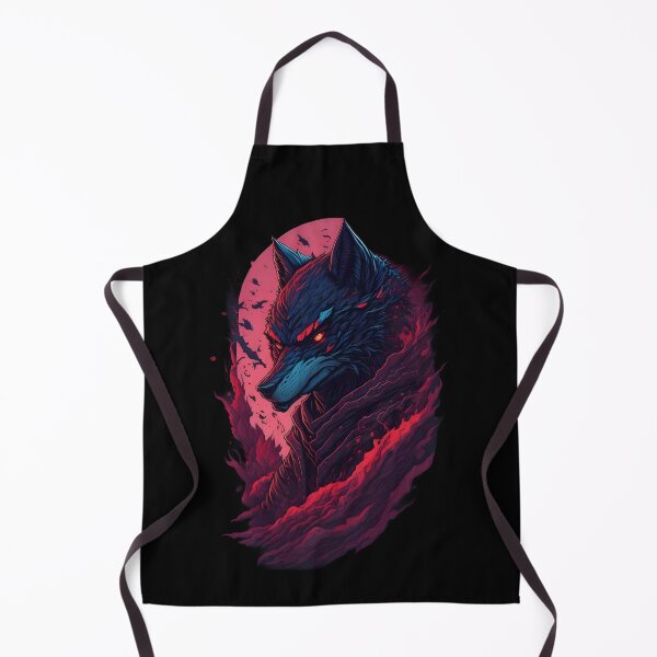 Item preview, Dark Gothic Wolf – Evil Fantasy Animal Illustration | Gothic Tattoo Poster & Sticker designed and sold by CRAWO.