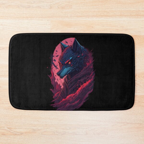 Item preview, Dark Gothic Wolf – Evil Fantasy Animal Illustration | Gothic Tattoo Poster & Sticker designed and sold by CRAWO.