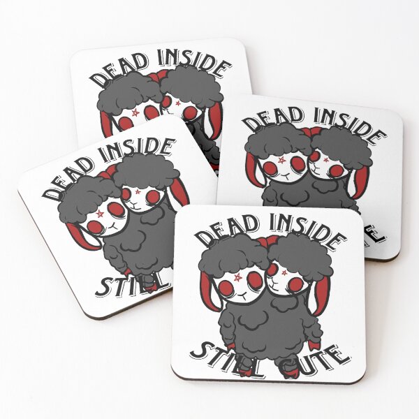 Item preview, Dead Inside but Cute – Gothic Dark Humor Sheep designed and sold by M0urningStar.