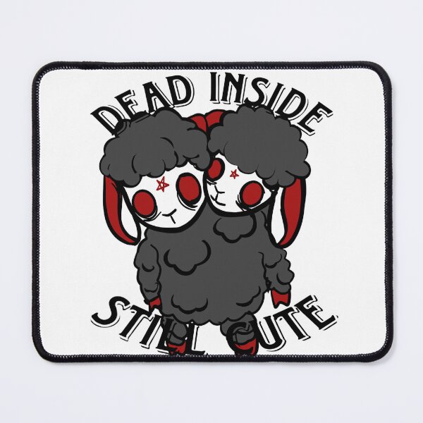 Item preview, Dead Inside but Cute – Gothic Dark Humor Sheep designed and sold by M0urningStar.