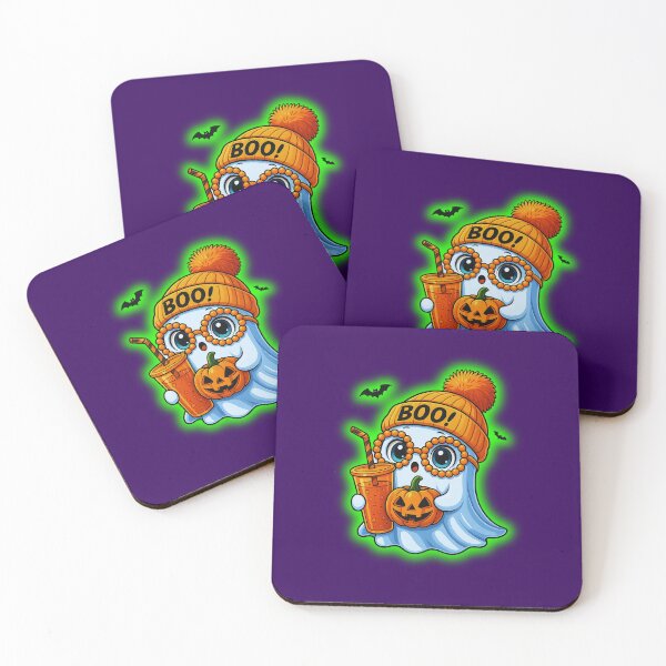 Item preview, Halloween Cute Ghost Boba Drink  designed and sold by WoodburyLake.