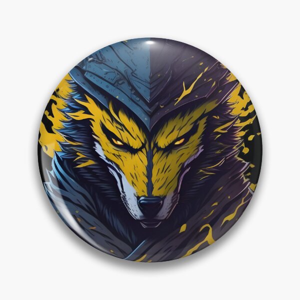 Item preview, Angry Evil Wolf – Dark Fantasy Animal Illustration | Gothic Tattoo Poster & Sticker designed and sold by CRAWO.
