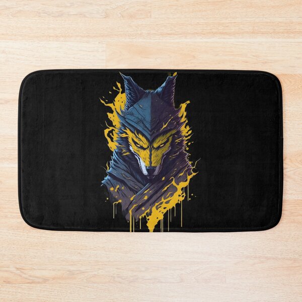Item preview, Angry Evil Wolf – Dark Fantasy Animal Illustration | Gothic Tattoo Poster & Sticker designed and sold by CRAWO.