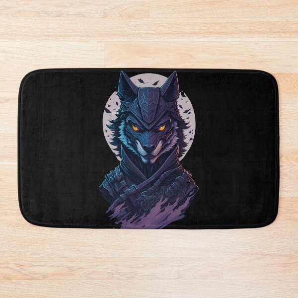 Item preview, Dark Wolf Warrior – Gothic Fantasy Evil Wolf Illustration | Demon Poster & Sticker designed and sold by CRAWO.