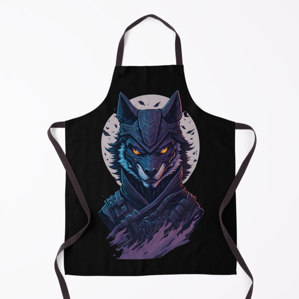 Item preview, Dark Wolf Warrior – Gothic Fantasy Evil Wolf Illustration | Demon Poster & Sticker designed and sold by CRAWO.