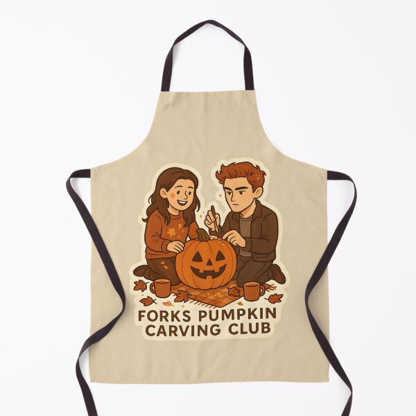 Item preview, Forks Pumpkin Carving Club – Twilight Autumn Sticker designed and sold by MAVNALE.