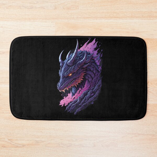 Item preview, Evil Purple Dragon – Dark Fantasy Creature Illustration | Gothic Poster & Sticker designed and sold by CRAWO.