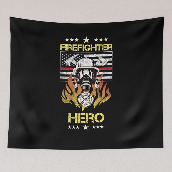 Item preview, Thin Red Line Firefighter Firefighters Professional Hero Volunteers designed and sold by Basti09.