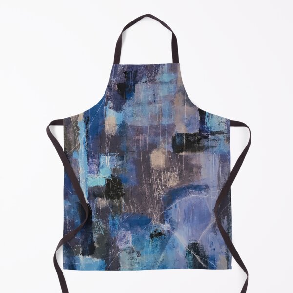 Item preview, Blue, Violet, And Aqua Rainy Afternoon Abstract Painting designed and sold by DEC02.