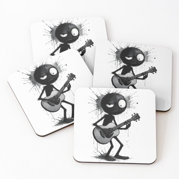 Item preview, Alvin – Acoustic Guitarist Ink Grunge designed and sold by MarCinu Art.
