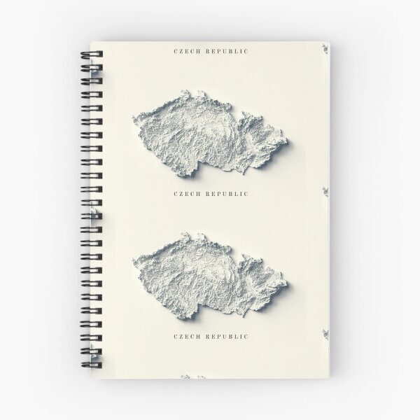 Item preview, Czech Republic Shaded Relief 3D Map digitally-rendered designed and sold by ThinkAboutMaps.