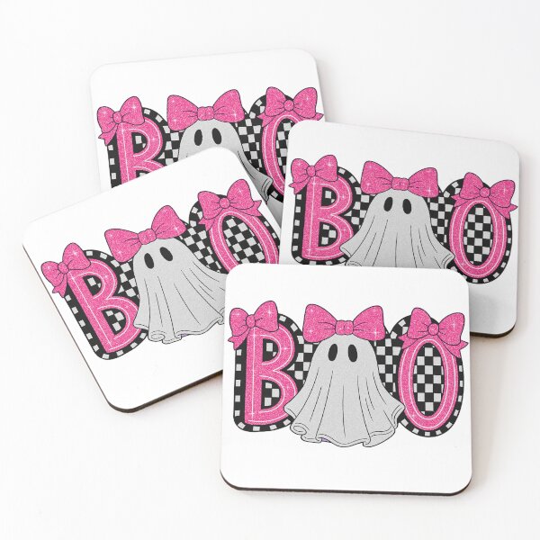 Item preview, Pink Glitter Ghost “BOO” designed and sold by The Digital Design Collective .