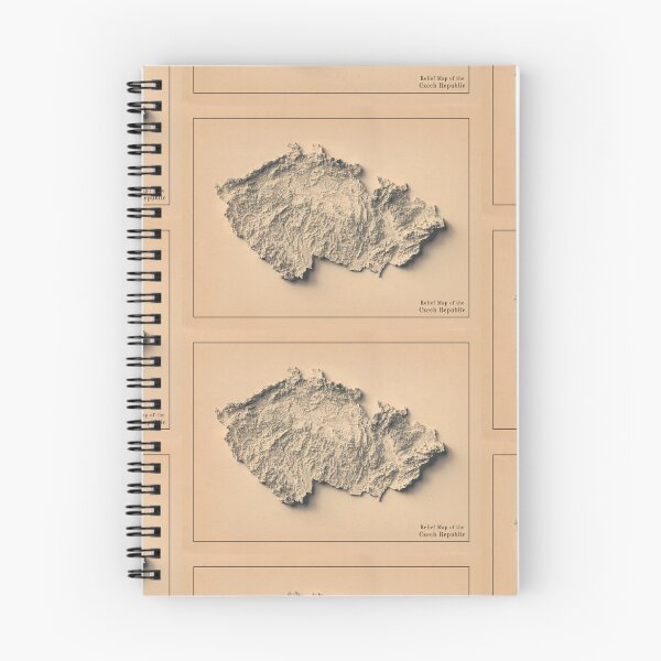 Item preview, Czech Republic Shaded Relief 3D Map digitally-rendered designed and sold by ThinkAboutMaps.