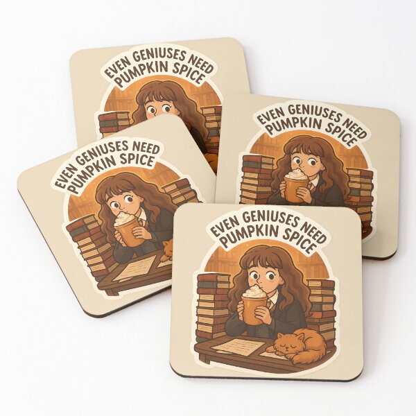 Item preview, Hermione Pumpkin Spice Genius Sticker designed and sold by MAVNALE.