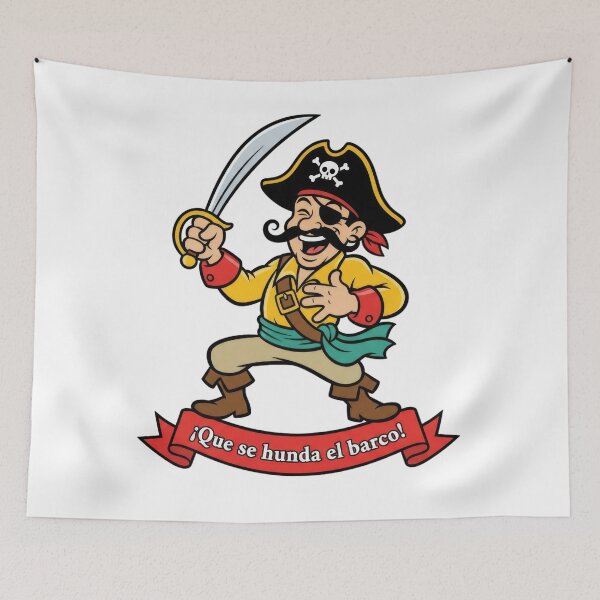 Item preview, Sink the Ship! Cartoon Pirate designed and sold by elglotonmusical.