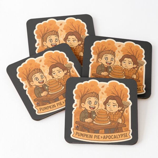 Item preview, Pumpkin Pie Over Apocalypse – Supernatural Fall Sticker designed and sold by MAVNALE.