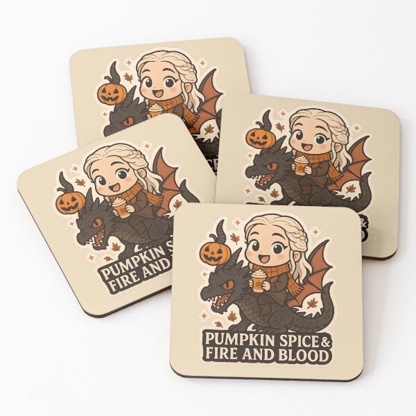 Item preview, Pumpkin Spice & Fire and Blood Chibi Daenerys Sticker designed and sold by MAVNALE.