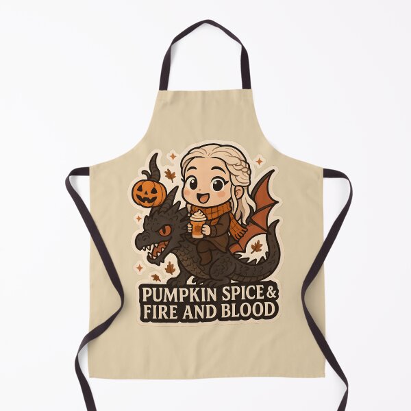 Item preview, Pumpkin Spice & Fire and Blood Chibi Daenerys Sticker designed and sold by MAVNALE.