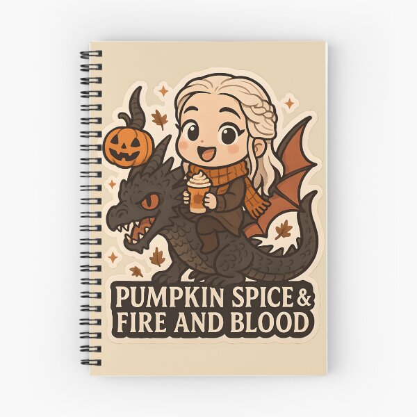 Item preview, Pumpkin Spice & Fire and Blood Chibi Daenerys Sticker designed and sold by MAVNALE.