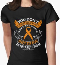 Family Are Gods Gift To You! Self Injury Awareness Women's Fitted T-Shirt