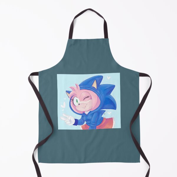 Aperçu de l'œuvre Amy Rose porte le sweat à capuche de Sonic et le signe de la paix | Cadeau idéal pour vous et vos amis créée et vendue par MarcPierson.