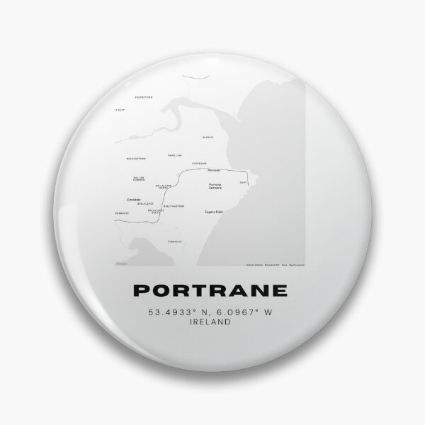 Item preview, Portrane Ireland Map – Minimalist Black & White Travel Poster designed and sold by RM-Journey.