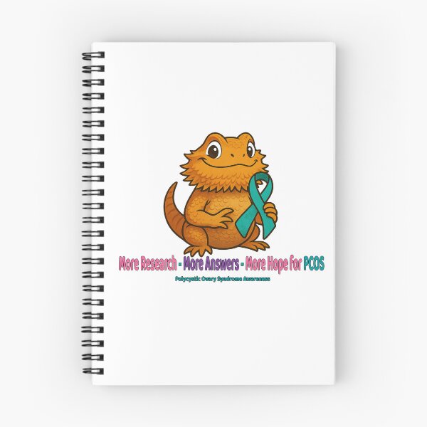 Item preview, PCOS Awareness Ribbon Bearded Dragon designed and sold by Strange Comforts.