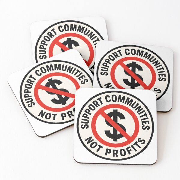 Item preview, Support communities, not profits - No To Airbnb - Anti Airbnb designed and sold by SassyArtistry.