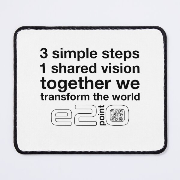 Item preview, e2point0 - 3 simple steps 1 shared vision - (black) designed and sold by e2point0.