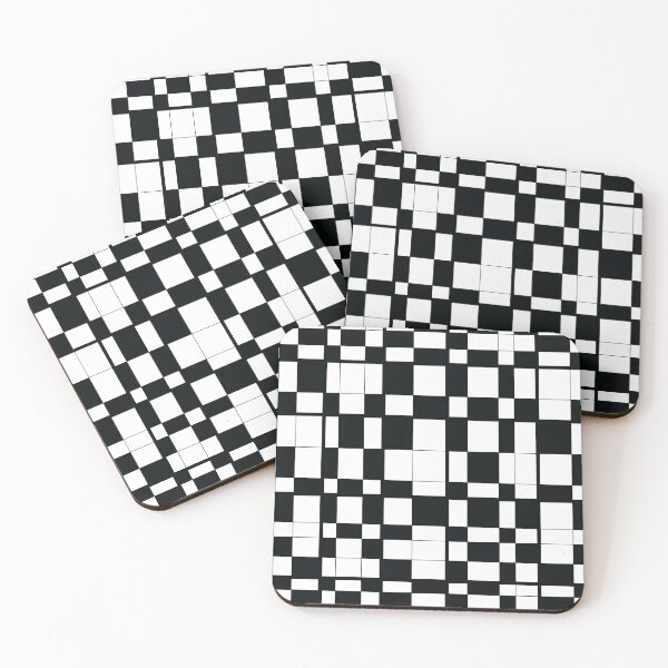 Item preview, Irregular Checkered Pattern Design | Black and White designed and sold by LaChroma x Zaphyria.