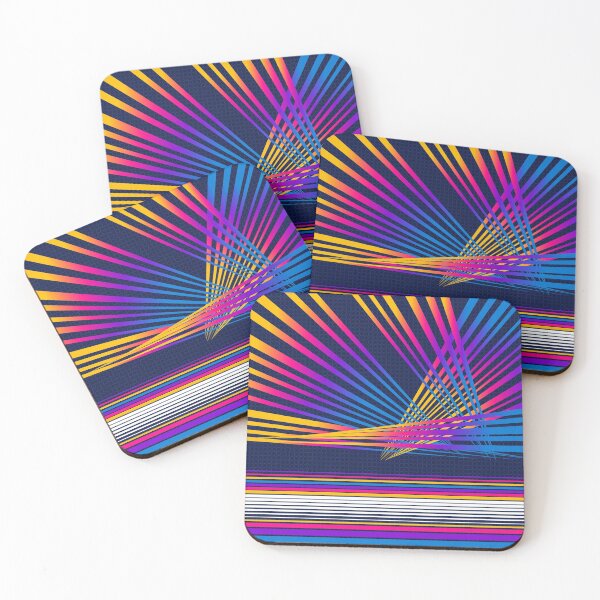 Item preview, Retro neon lasers abstract design designed and sold by mrhighsky.
