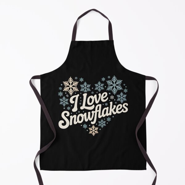 Item preview, I Love Snowflakes – Winter Heart Design designed and sold by Jollys-ArtShop.