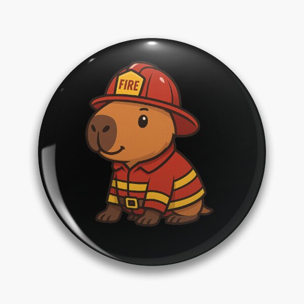 Item preview, Funny Capybara Fireman Firefighter Costume Animal Lover Boys Girls Kids designed and sold by rafaeltto.