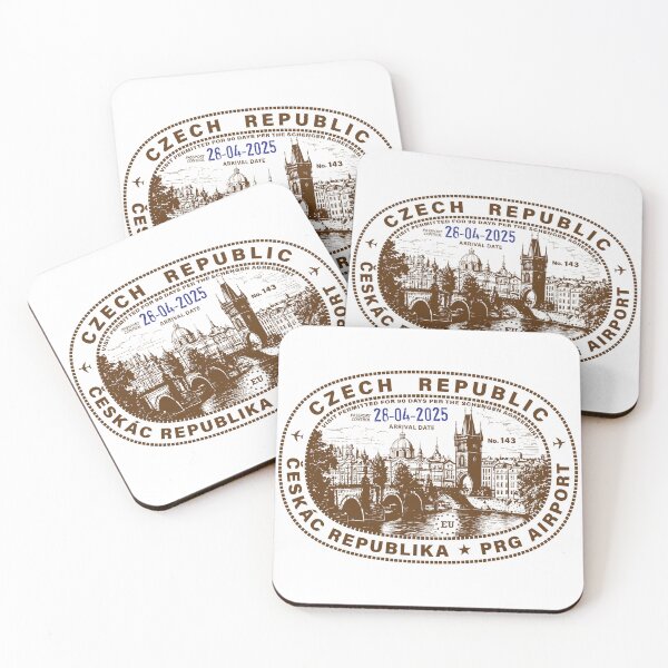 Item preview, Passport Stamp - Prague, Czech Republic (in English) designed and sold by travelwitheric.