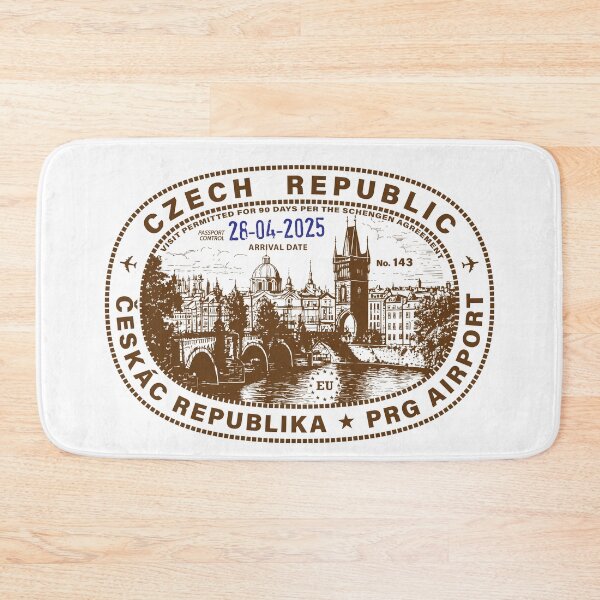 Item preview, Passport Stamp - Prague, Czech Republic (in English) designed and sold by travelwitheric.